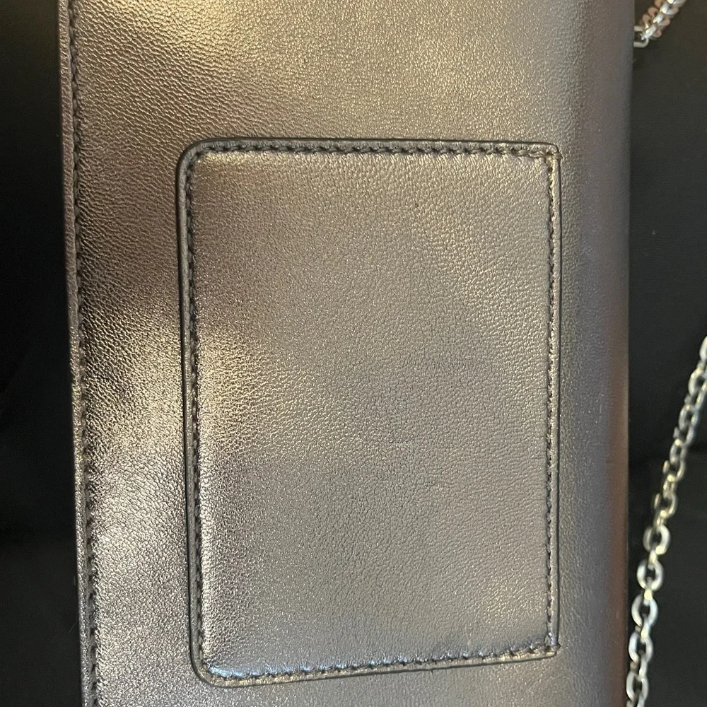 Metallic Silver / Bronze Bayswater Clutch Wallet on Chain - Picture 8 of 12